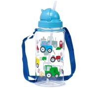 Puckator SPBOT02 Bouteille d'eau réutilisable incassable avec Paille à Rabat pour Enfant 450 ML