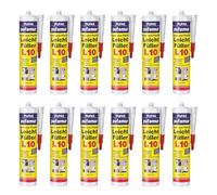 Pufas Pufamur Lot de 12 tubes de mastic léger pour joints et surfaces L10 310 ml Blanc