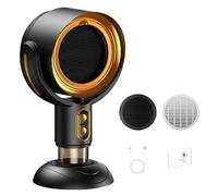 PuffHide Purificateur pour fumer à l'intérieur, ventilateur d'échappement portable, hotte rechargeable à angle réglable, pour fumer en intérieur, cuisine, barbecue intérieur, (doré)