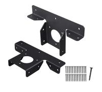 Pugermering 2 Supports de Pergola pour Poteaux en Bois 4x4, en Métal, Montage Facile, Réglables