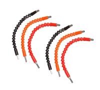 Pugermering 6 Pièces D'accessoires Flexibles pour Perceuse et Tournevis, Rallonge et Porte-tournevis En Caoutchouc