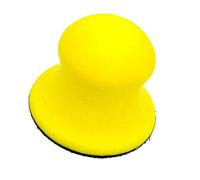 Pugermering Bloc de Ponçage Manuel Polyvalent Pad Mousse PU Douce Adapté Carrosserie Poignée Ergonomique Compatible Disques Auto-agrippants Utilisable pour