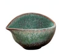 Pugermering Bol à Matcha Bec Verseur Généreux Bol à Thé Japonais Grande Capacité Vaisselle Thé pr Cuisine, Vert