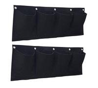 Pugermering Lot de 2 Plantes Verticales pour Composition Florale Extérieure, Noir