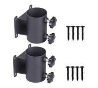 Pugermering Lot de 2 Supports pour Parasol de Terrasse, Base Antidérapante En Métal, Installation Facile, Idéal pour La Plage.