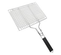 Pugermering Panier à Barbecue Pliable et Résistant à La Rouille avec Poignée Amovible, Idéal pour Le Camping.