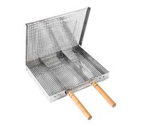 Pugermering Panier à Poisson pour Barbecue, Panier de Cuisson pour Barbecue, Pince pour Grille En Acier Inoxydable