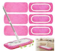 puiaxod Lot de 10 serpillères de rechange lavables et réutilisables pour Swiffer