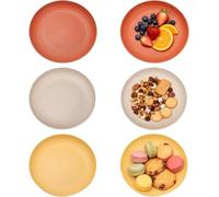 puiaxod Lot de 8 assiettes en plastique réutilisables de 23 cm