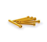Puig 0421G Visserie rapide en aluminium avec système de fixation sécurisée pour montage et démontage rapide du carénage, Jaune
