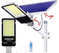 Puissante Lampe Solaire Led 1200W Capteur Crépusculaire Street Garden Vogler