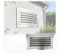 pujindu Grille D'aération Murale Extérieure en Acier Inoxydable, Ouverture D'aération Amovible pour Pignon D'abri De Jardin, Grille De Ventilation Renforcée Et Étanche(11.8x11.8in/30x30cm)