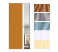 pujindu Porte Intérieure Accordéon sur Mesure, Porte Pliante Rétractable | Moustiquaire/écran D'intimité,Porte Coulissante Pliante Pour Placard Avec Cadre En Aluminium