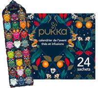 Pukka Calendrier de l'Avent 2024 Thé Vert et Infusions, Idée cadeau pour Homme et Femme, Sélection de Thés Bio, Ingrédients Biologiques, 24 Sachets de Thé