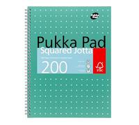 Pukka Pad Bloc-notes Jotta métallique à reliure carrée 200 pages A4, JM018SQ (lot de 1)