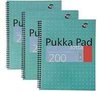 Pukka Pad JM021 Lot de 15 cahiers lignés à spirales 200 pages Format A5 80 g/m²