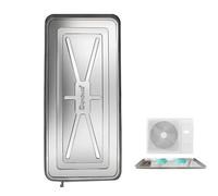 PULaif Bac d'égouttement AC en Acier Inoxydable avec Tube de Drainage | 1-2P, 3P, 5P : Drainage du climatiseur et usage domestique(5p)