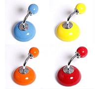 PuLAif Patère murale, lot de 4 crochets muraux en céramique et métal, moderne, colorés, à visser, pour chambre, salle de bain, cuisine, entrée, placard