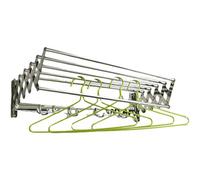 PULaif Séchoir à Linge Suspendu au Plafond, Étendoir Pliant Mural en Acier Inoxydable 50-100 cm(90cm)