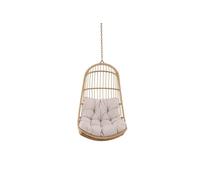 Pulau fauteuil suspendu avec coussin de jardin naturel.