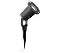 Puled Noir Projecteur Encastré de Sol à Enfoncer 1X GU10/5W IP44 Aluminium/verre