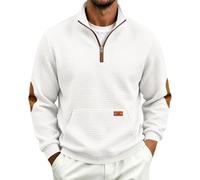 Pull d'hiver pour homme - Sans capuche - Avec fermeture éclair - Doux