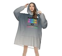 Pull Plaid Personnalisée Unisexe - Sweat Plaid Homme Personnalisable avec Photo Texte Logo, Pull Couverture pour Anniversaire, Noël, Saint-Valentin, Cadeau Unique pour Adulte Amis Famille Couples