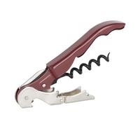 PULLTAP'S GENUINE Classic 500 Bordeaux Tire-bouchon de serveur pour usage professionnel, fabriqué en Espagne, avec double levier articulé, couteau coupe-capsule et décapsuleur