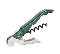 PULLTAP'S GENUINE Classic 500 Tire-bouchon de serveur pour usage professionnel avec double levier articulé, couteau coupe-capsule et décapsuleur Vert foncé