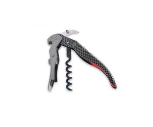 Pulltex 837 Couteau Sommelier Pulltex « Clickcut Monza » 3 Pièces (Lame Micro-Dentée, Double Levier Rétractile Avec Décapsuleur