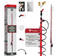 PULMIC Kit Pulvérisateur Professionnel 5 m, Lance Télescopique Fibre de Verre+ Adaptateur Orientable 180° Quick Connect + Adaptateur M18 + Jeu de Buses 0° 25° 40° Réglable