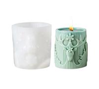 pulunto Moule en silicone 3D pour bougie d'arbre de Noël - Outils de fabrication de baki faits à la main - Q0k5 - Plâtre résine - Cadeaux de vacances - Savon de vacances