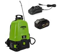 Pulvérisateur à Batterie 20V - 16L 5bar + Batterie Lithium 4Ah + Chargeur Végetaux jardin toitures VITO