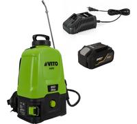 Pulvérisateur à Batterie 20V - 16L 5bar + Batterie Lithium 4Ah + Chargeur Végetaux jardin toitures VITO