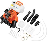 Pulvérisateur à dos à essence - 3WF-3 - Réservoir 14 l - Puissance 2,13 kW - Portée ≥ 12 m - Liquide 0–4 l/min - Poudre 0–6 l/min - Démarrage par cordon - Orange