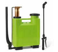 Pulvérisateur à dos de 12 litres, vert, avec démarrage manuel, régulateur de pression et pompe en laiton Garden