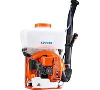 Pulvérisateur à dos, moteur 63 cm3 3 CV, pulvérisateur à essence avec réservoir de 16 litres, système de pulvérisation de poudre et de liquide pour lutter efficacement contre les puces, les tiques et