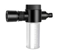 Pulvérisateur à mousse, fixation de tuyau d'arrosage, 15 x 14,5 cm, buse d'eau réglable, mousse pressurisée, rondelle de pelouse de précision, arroseur de tartre, outil de nettoyage extérieur