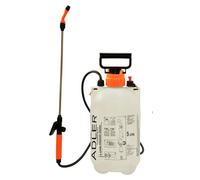 Pulvérisateur à pompe AD6806 - Pulvérisateur manuel avec pompe - Capacité de 5 litres - Lance de pulvérisation réglable - Plastique - Portable - Hauteur : 30,5–45,5 cm
