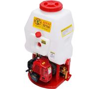 Pulvérisateur à pompe - Pulvérisateur à moteur - Portée réglable de 2 à 7,4 m - Moteur 0,7 kW - Allumage CDI pour un démarrage facile - Grands réservoirs de carburant et de liquide - Blanc