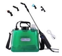 Pulvérisateur à Pression 8L Batterie de Jardin Affichage LED 7.4V avec 4 Buses Réglables, 3 Vitesses de Pulvérisation et Tige Télescopique, Pulvérisateur de Jardin Seringue pour Mauvaises