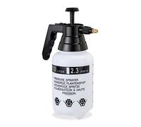 Pulvérisateur à Pression, Lot de 4, Bouteille pulvérisation, Pompe, buse Laiton réglable 1 L, Plante Jardin, Noir