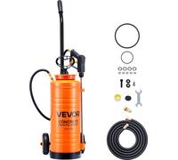 Pulvérisateur à pression VEVOR, pulvérisateur, pulvérisateur industriel pour béton avec rouleau, pulvérisateur en acier inoxydable de 13,2 L, pulvérisateur à pompe haute performance, tuyaux inclus, 2