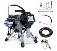 Pulvérisateur Airless - HEXWELT - HW-AM-24 moteur sans balais 1300 W 227 bar 2,4 l/min avec flexible haute pression 15 m pour professionnels