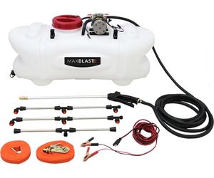 Pulvérisateur ATV 100 L pour quad - Épandeur d'engrais, épandeur, pulvérisateur, système de pulvérisation 12 V - Produits liquides, engrais - 6 accessoires
