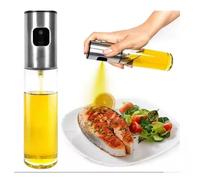 Pulverisateur d Huile Cuisine Acier Inoxydable Verre Distributeur d Huile Spray Reutilisable