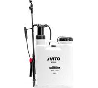 Pulvérisateur de Jardin 12L Produits Corrosifs, Alcalins Régulateur de pression - 4 Buses VITO