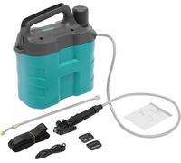 Pulvérisateur de jardin 8 L - Pulvérisateur électrique à batterie - Appareil à main en PVC - Buse réglable - Pour l'entretien des plantes et la lutte contre les nuisibles - Vert clair