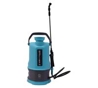 Pulvérisateur de jardin électrique - 5 l - Lance réglable de 80 cm - Réservoir en PE - Pour l'agriculture, le jardinage et le nettoyage - Bleu