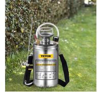 VEVOR Pulvérisateur Inox 6L Brumisateur Jardin pour Plante pour Jardinage Domestique et Nettoyage au Sol